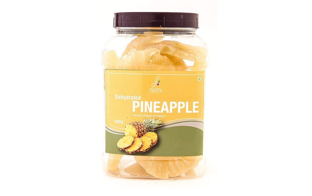Flyberry Gourmet Dehydrated Pineapple    Plastic Jar  500 grams